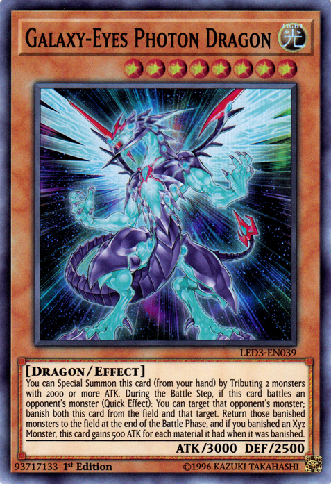 Galaxy-Eyes Photon Dragon [LED3-EN039] Super Rare | Pegasus Games WI