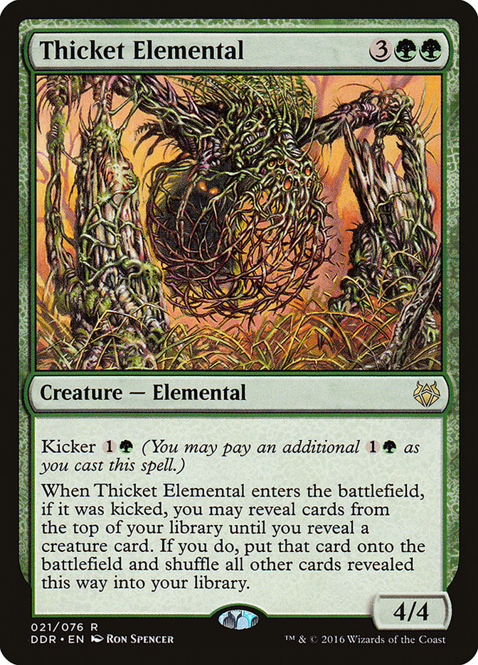 Thicket Elemental [Duel Decks: Nissa vs. Ob Nixilis] | Pegasus Games WI