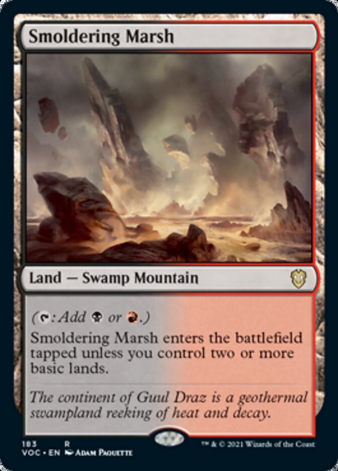 Smoldering Marsh [Innistrad: Crimson Vow Commander] | Pegasus Games WI