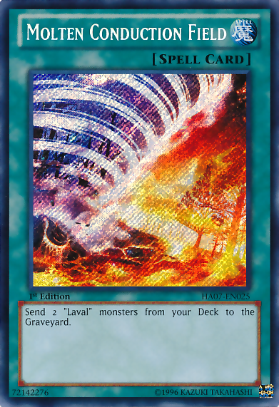 Molten Conduction Field [HA07-EN025] Secret Rare | Pegasus Games WI