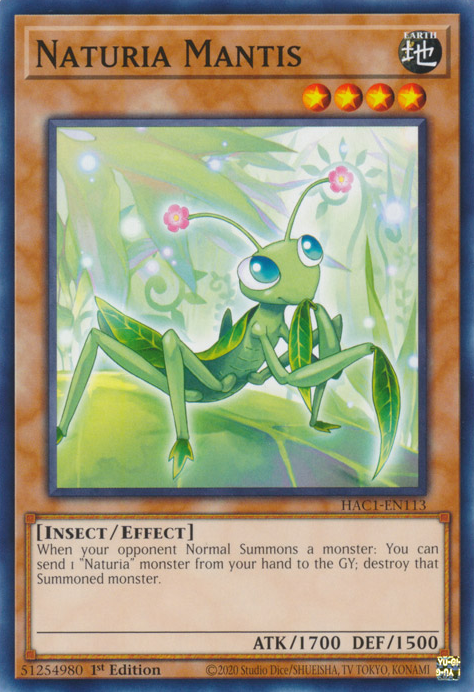 Naturia Mantis [HAC1-EN113] Common | Pegasus Games WI