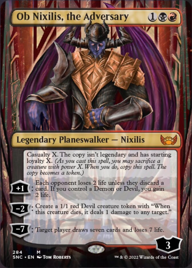 Ob Nixilis, the Adversary (Borderless) [Streets of New Capenna] | Pegasus Games WI