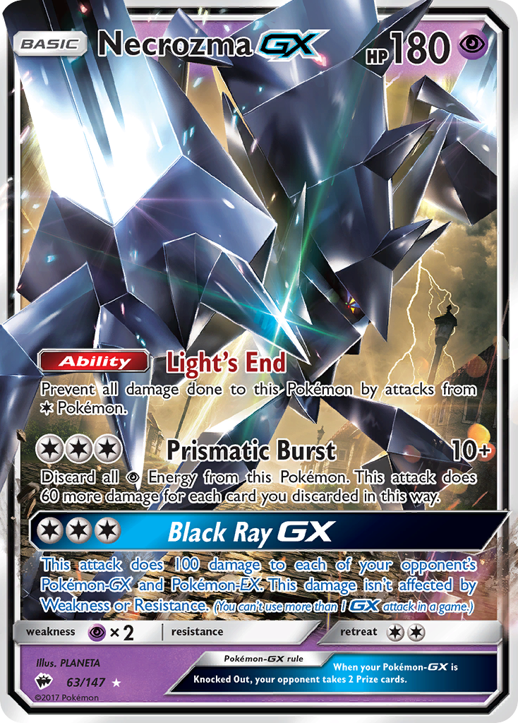 Necrozma GX (63/147) [Sun & Moon: Burning Shadows] | Pegasus Games WI