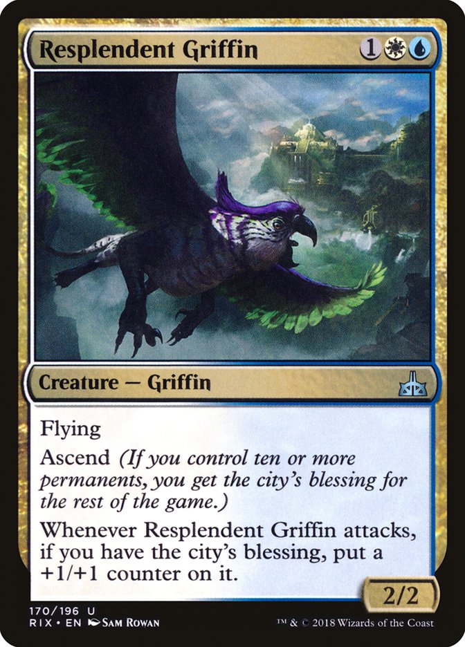 Resplendent Griffin [Rivals of Ixalan] | Pegasus Games WI