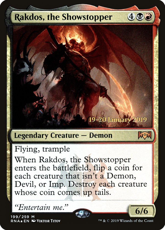 Rakdos, the Showstopper [Ravnica Allegiance Prerelease Promos] | Pegasus Games WI