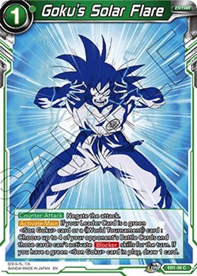 Goku's Solar Flare (EB1-36) [Battle Evolution Booster] | Pegasus Games WI