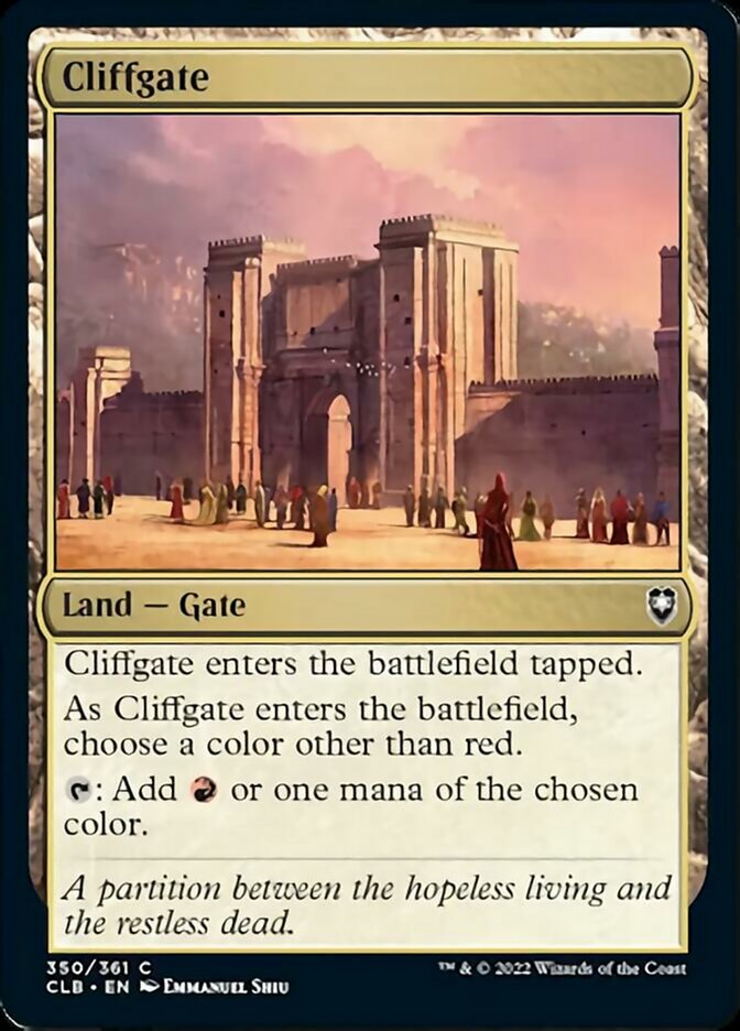 Cliffgate [Commander Legends: Battle for Baldur's Gate] | Pegasus Games WI
