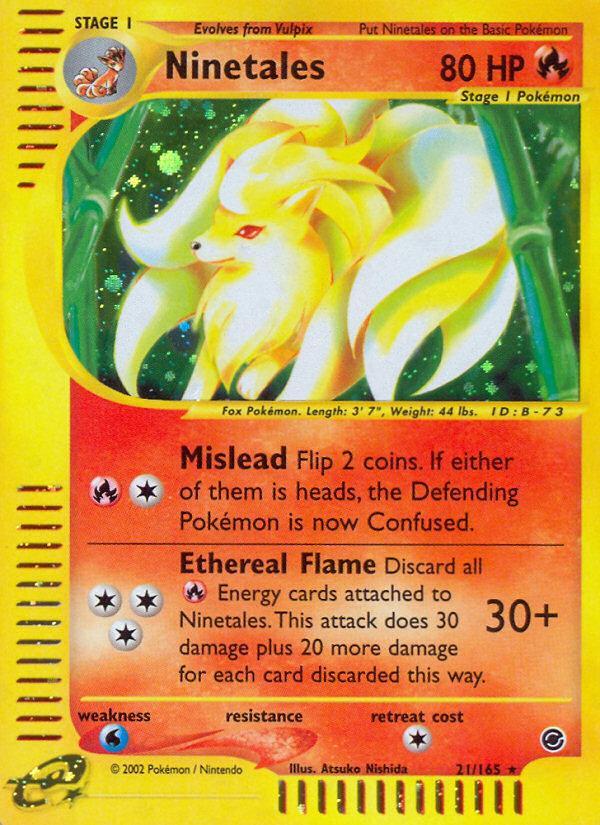 Ninetales (21/165) [Expedition: Base Set] | Pegasus Games WI