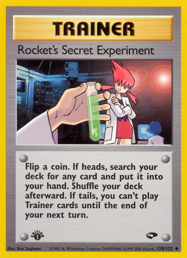 Rocket's Secret Experiment (120/132) [Gym Challenge 1st Edition] | Pegasus Games WI