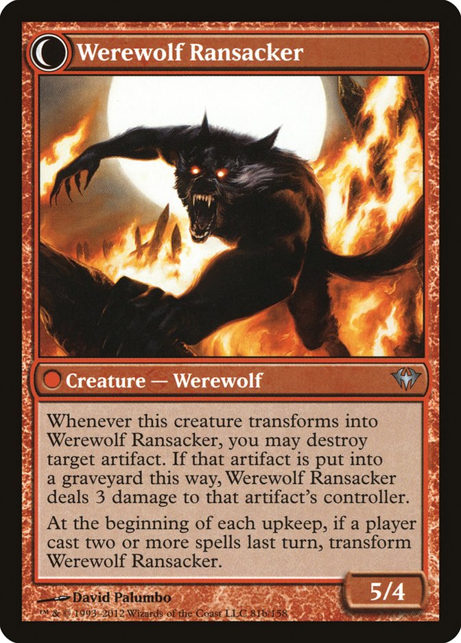 Afflicted Deserter // Werewolf Ransacker [Dark Ascension] | Pegasus Games WI