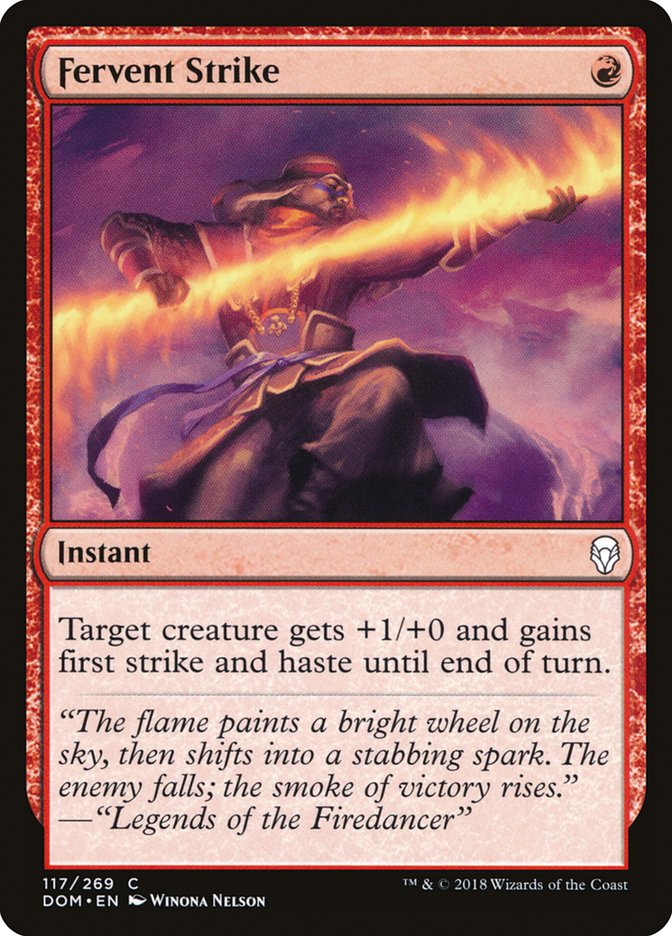 Fervent Strike [Dominaria] | Pegasus Games WI