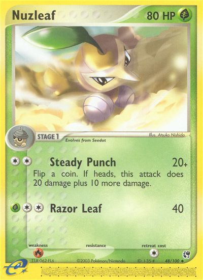 Nuzleaf (48/100) [EX: Sandstorm] | Pegasus Games WI