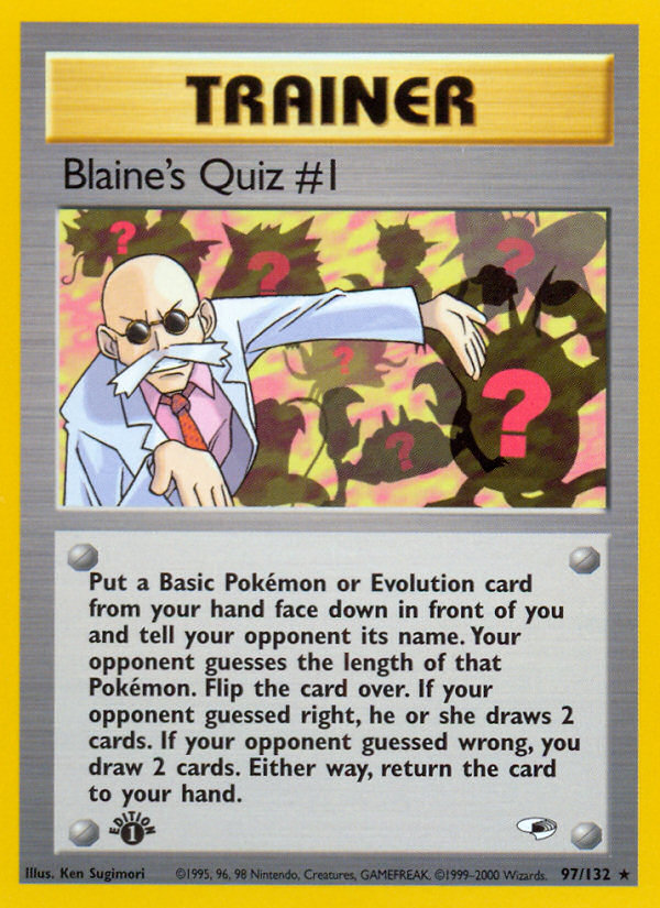 Blaine's Quiz #1 (97/132) [Gym Heroes 1st Edition] | Pegasus Games WI