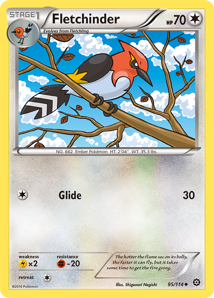 Fletchinder (95/114) [XY: Steam Siege] | Pegasus Games WI