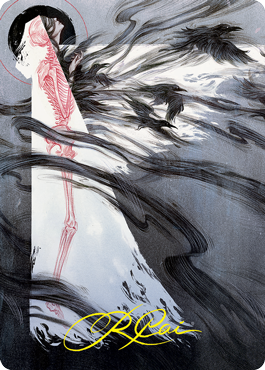 Tendrils of Agony Art Card (Gold-Stamped Signature) [Strixhaven: School of Mages Art Series] | Pegasus Games WI