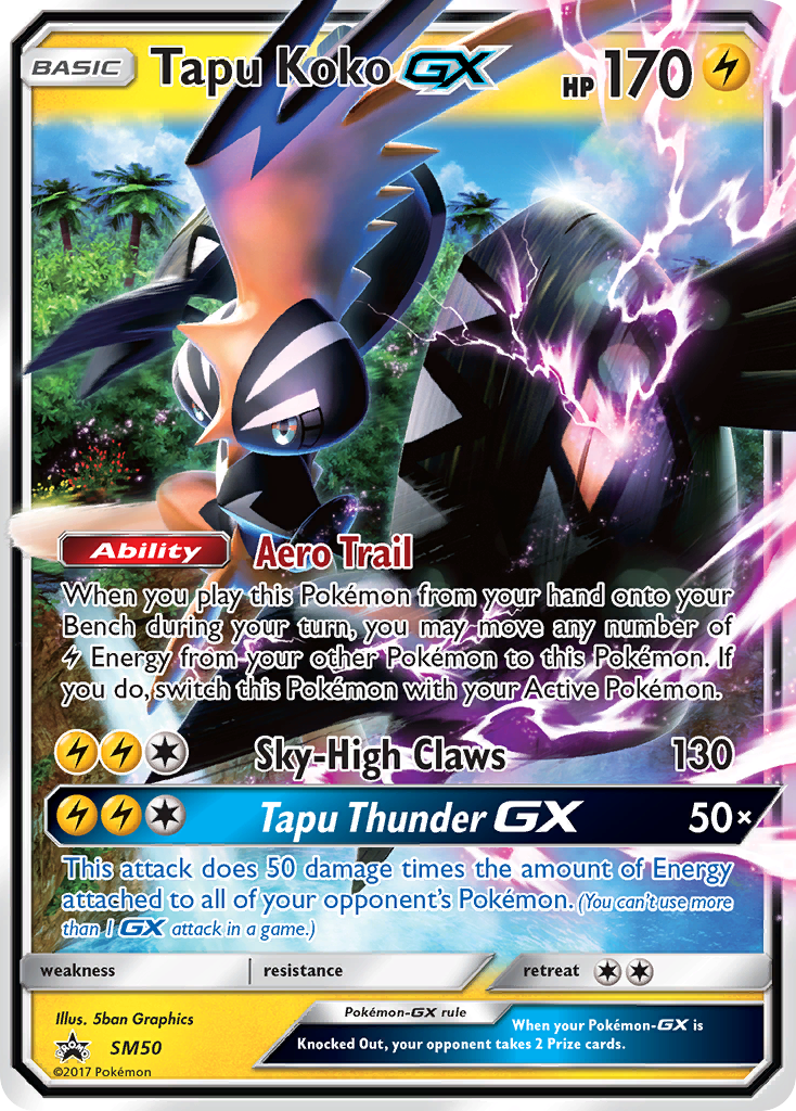 Tapu Koko GX (SM50) [Sun & Moon: Black Star Promos] | Pegasus Games WI