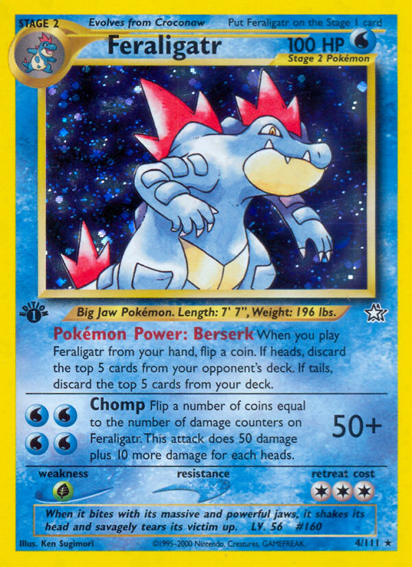Feraligatr (4/111) [Neo Genesis 1st Edition] | Pegasus Games WI
