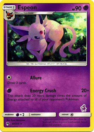 Espeon (89/214) (Mewtwo Deck) [Battle Academy 2020] | Pegasus Games WI