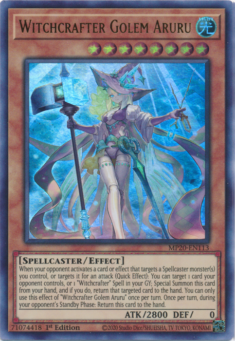 Witchcrafter Golem Aruru [MP20-EN113] Ultra Rare | Pegasus Games WI