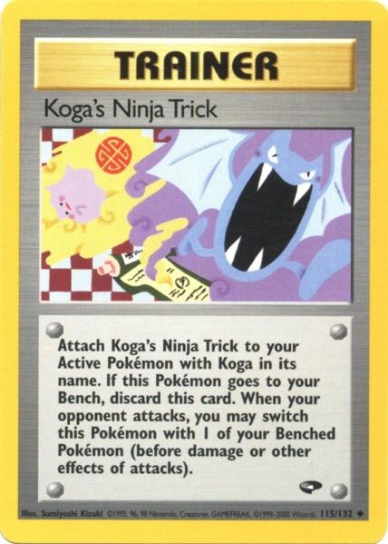 Koga's Ninja Trick (115/132) [Gym Challenge Unlimited] | Pegasus Games WI