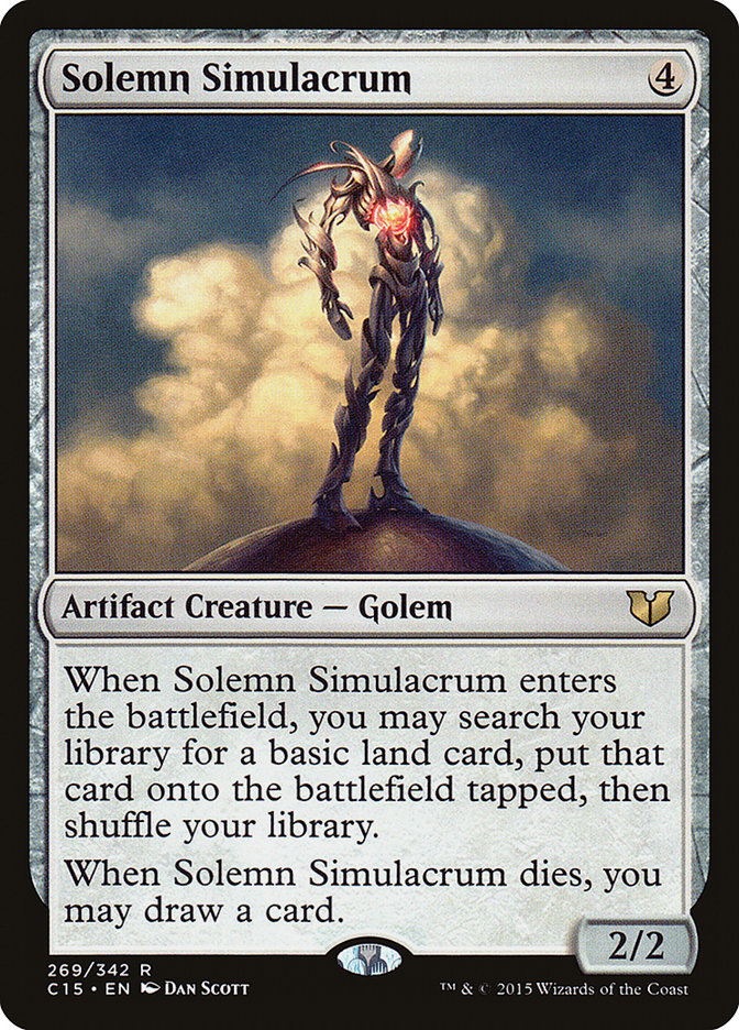 Solemn Simulacrum [Commander 2015] | Pegasus Games WI