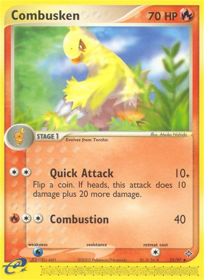 Combusken (25/97) [EX: Dragon] | Pegasus Games WI