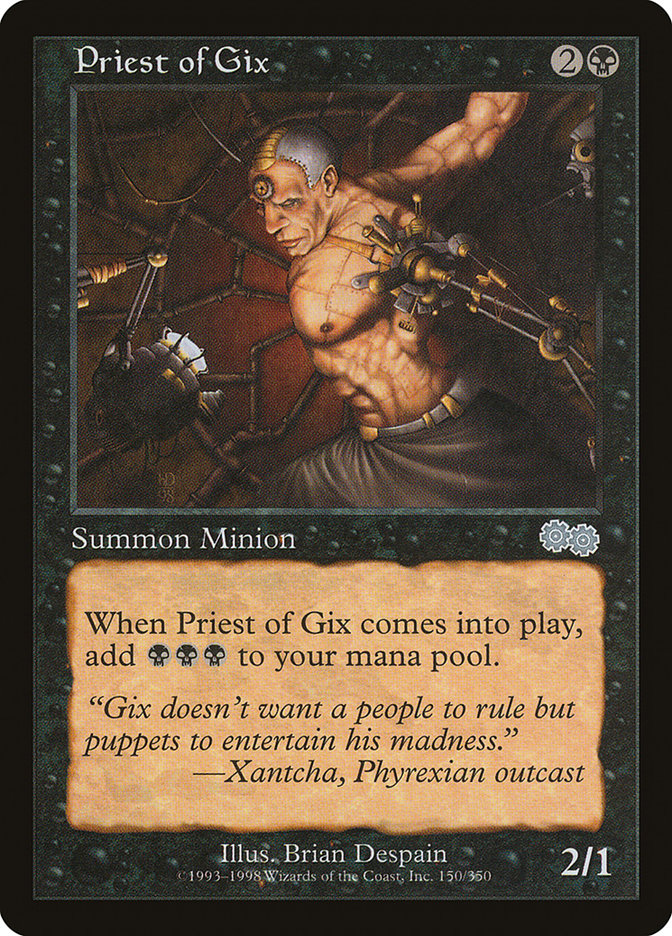 Priest of Gix [Urza's Saga] | Pegasus Games WI
