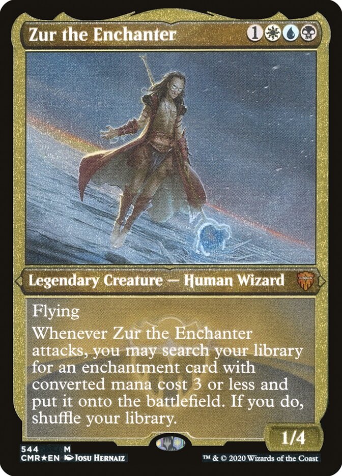 Zur the Enchanter (Etched) [Commander Legends] | Pegasus Games WI