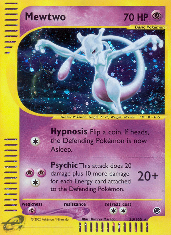 Mewtwo (20/165) [Expedition: Base Set] | Pegasus Games WI