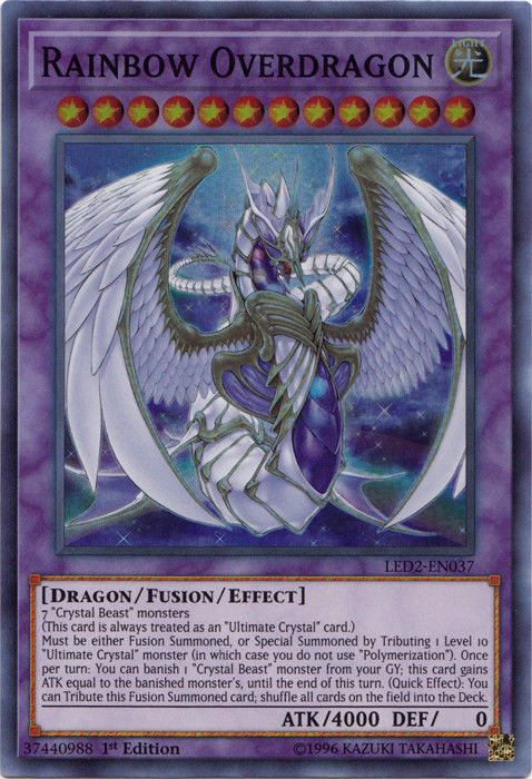 Rainbow Overdragon [LED2-EN037] Super Rare | Pegasus Games WI