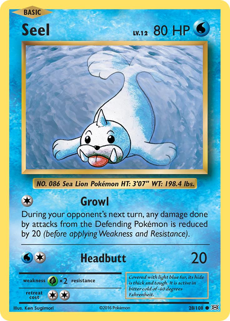 Seel (28/108) [XY: Evolutions] | Pegasus Games WI