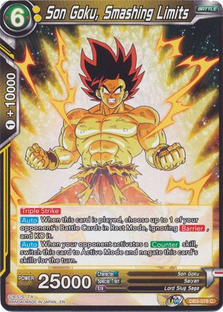 Son Goku, Smashing Limits [DB3-078] | Pegasus Games WI
