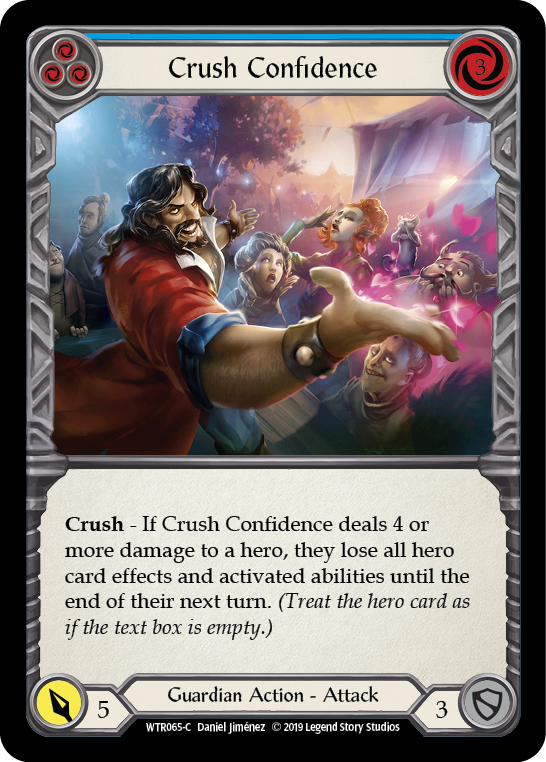 Crush Confidence (Blue) [WTR065-C] Alpha Print Normal | Pegasus Games WI