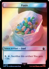 Alien Angel // Food (0057) Double-Sided Token (Surge Foil) [Doctor Who Tokens] | Pegasus Games WI