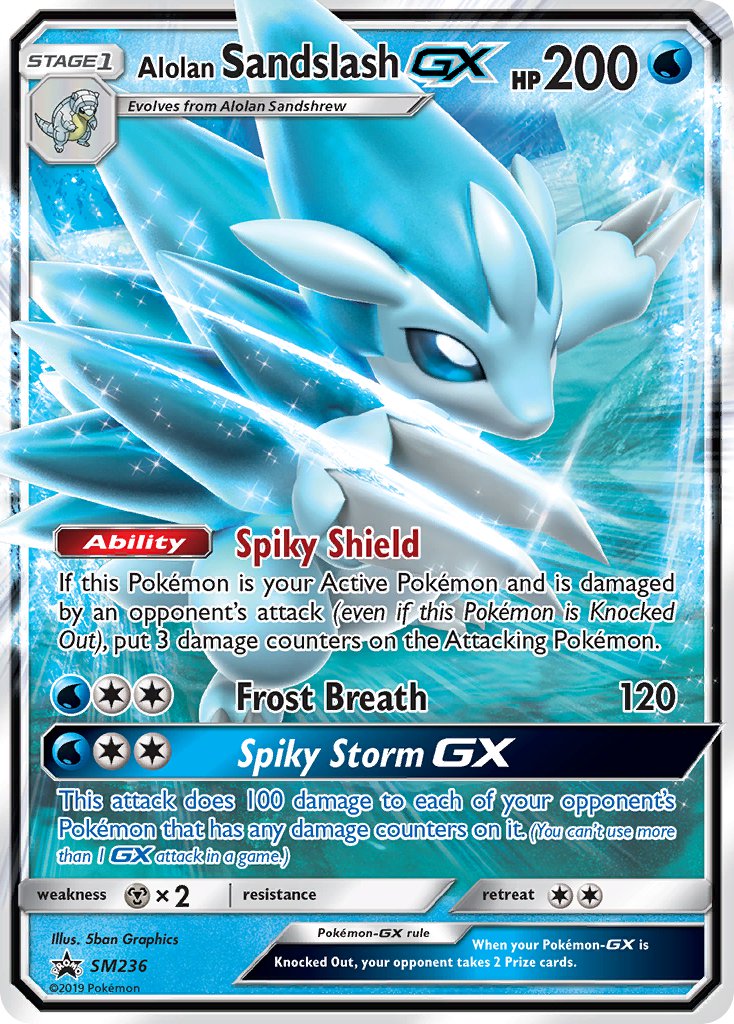 Alolan Sandslash GX (SM236) [Sun & Moon: Black Star Promos] | Pegasus Games WI