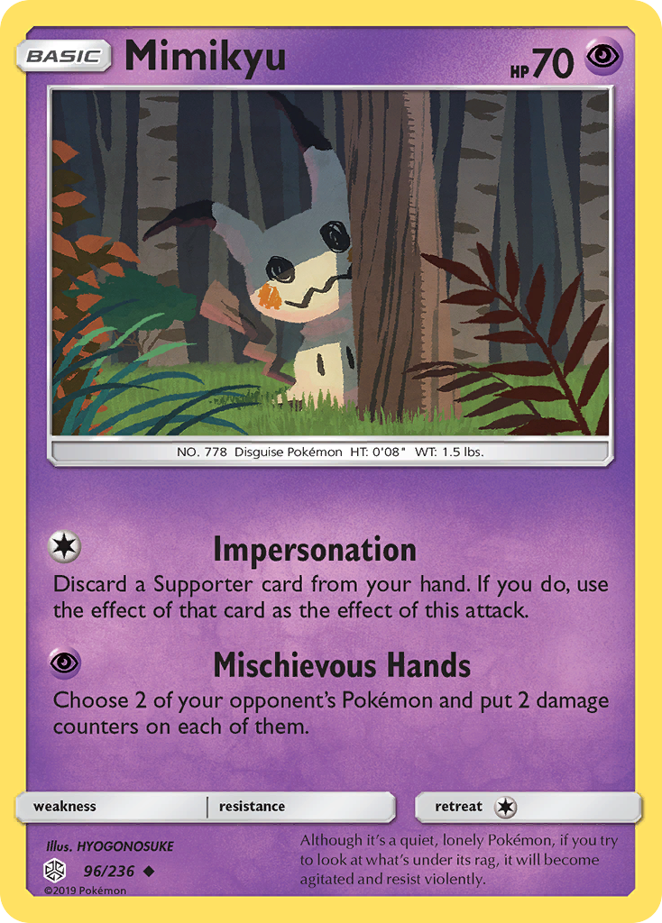 Mimikyu (96/236) [Sun & Moon: Cosmic Eclipse] | Pegasus Games WI