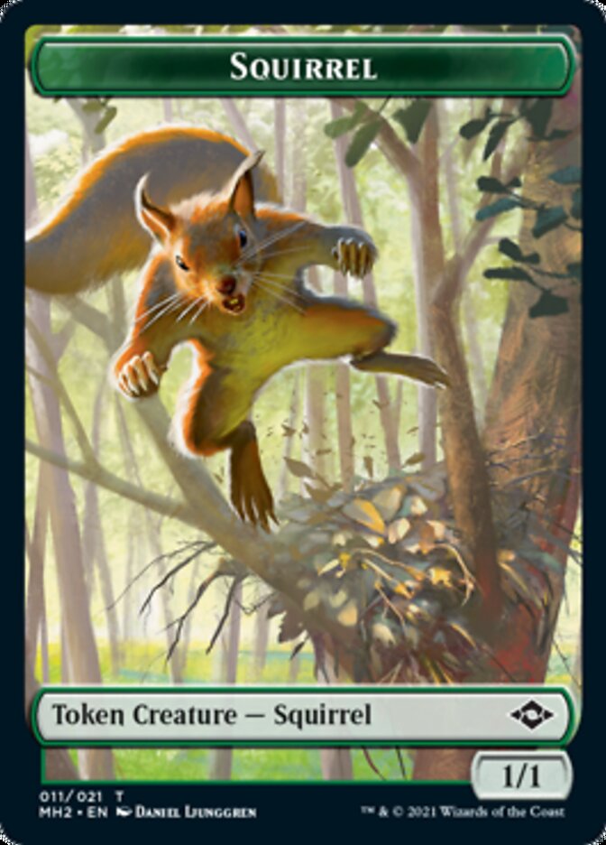 Construct // Squirrel Double-Sided Token [Modern Horizons 2 Tokens] | Pegasus Games WI