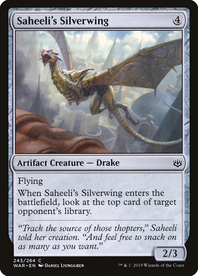 Saheeli's Silverwing [War of the Spark] | Pegasus Games WI