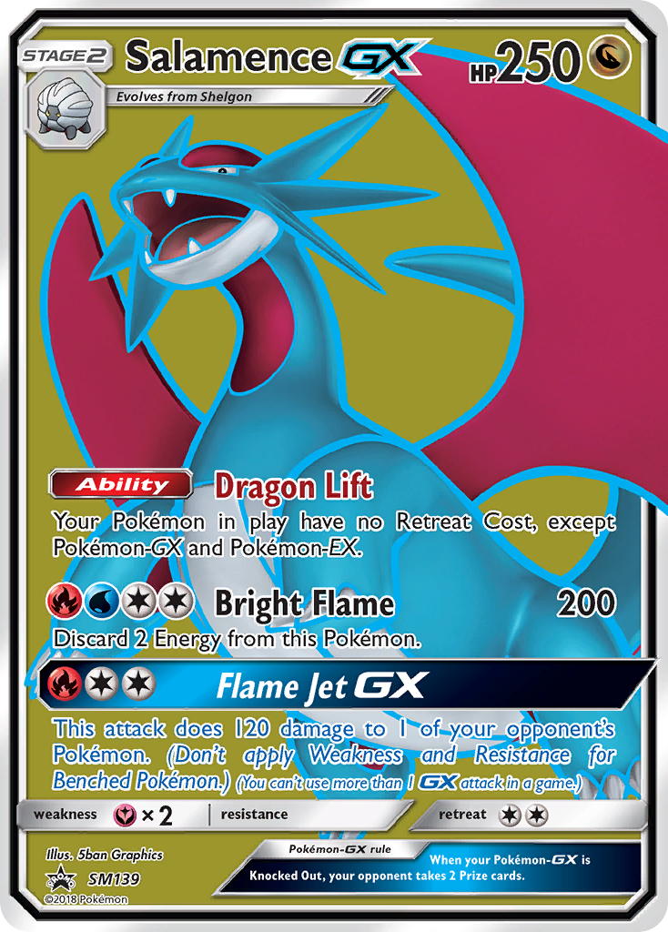 Salamence GX (SM139) [Sun & Moon: Black Star Promos] | Pegasus Games WI