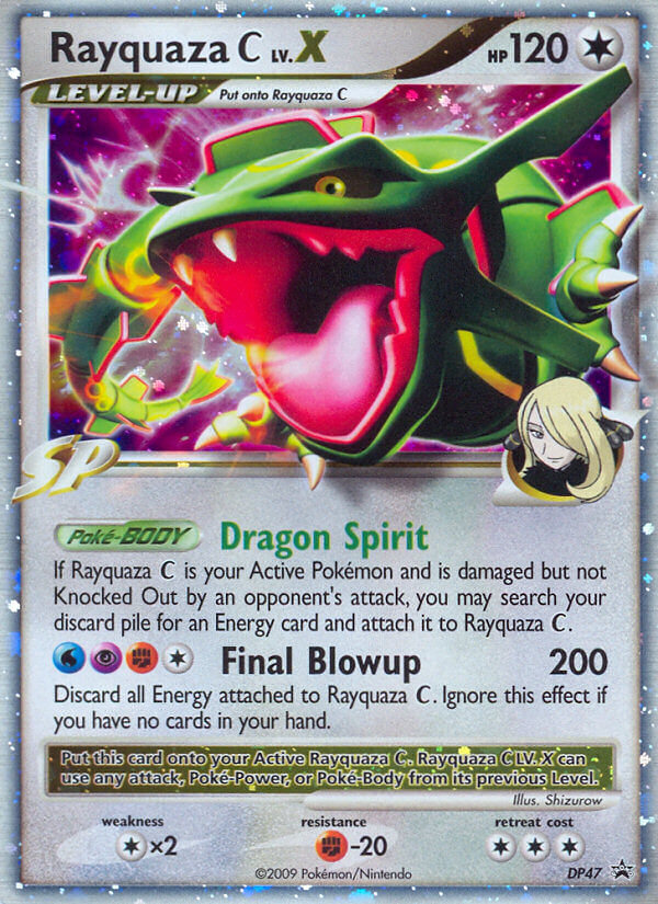 Rayquaza C LV.X (DP47) [Diamond & Pearl: Black Star Promos] | Pegasus Games WI