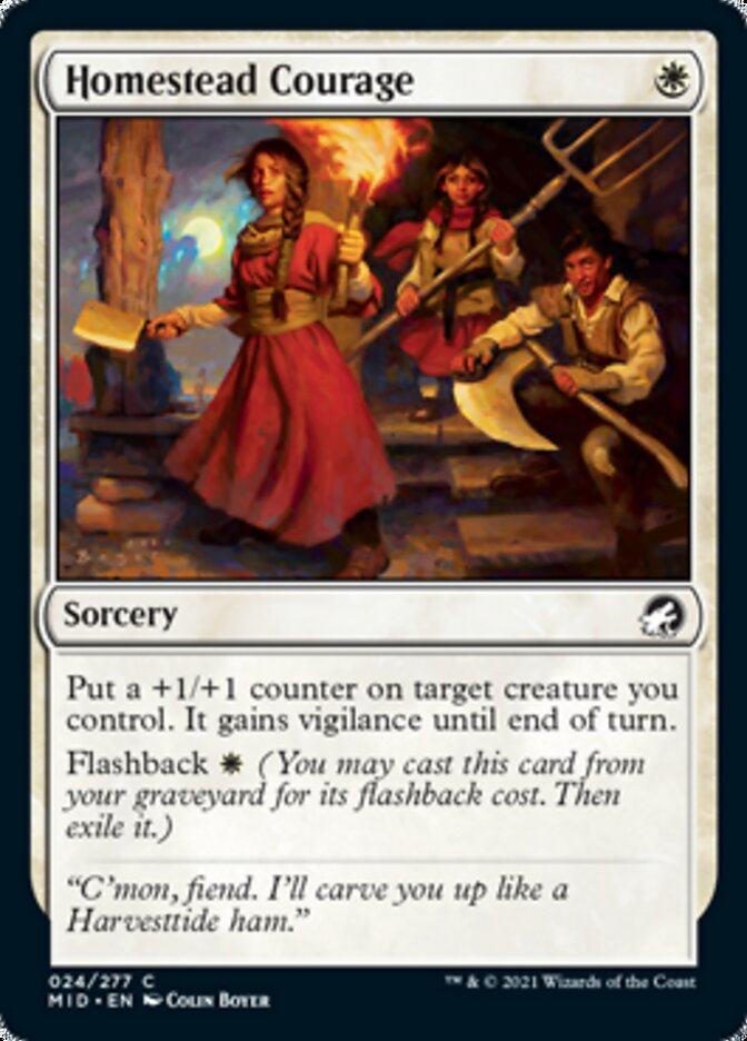 Homestead Courage [Innistrad: Midnight Hunt] | Pegasus Games WI