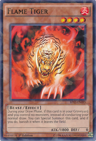 Flame Tiger (Shatterfoil) [BP03-EN095] Rare | Pegasus Games WI