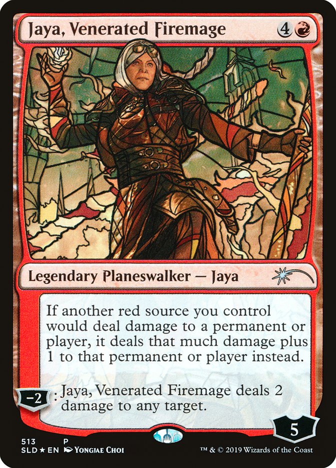 Jaya, Venerated Firemage (Stained Glass) [Secret Lair Drop Promos] | Pegasus Games WI