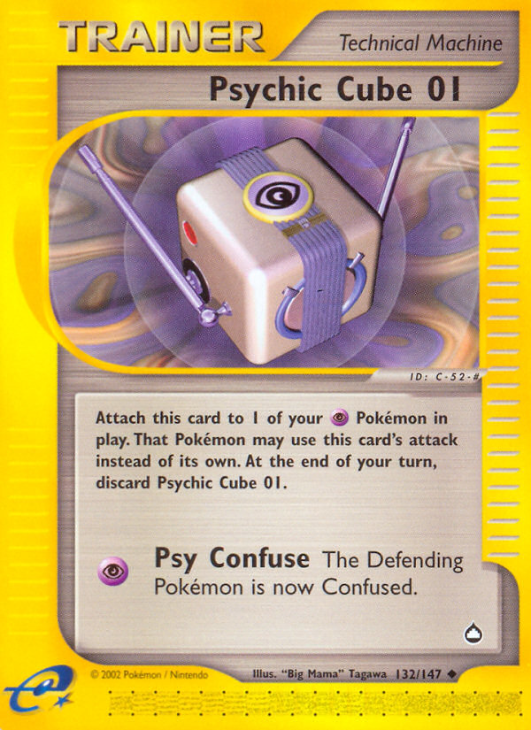 Psychic Cube 01 (132/147) [Aquapolis] | Pegasus Games WI