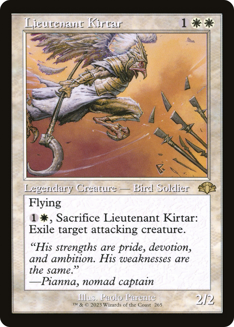 Lieutenant Kirtar (Retro) [Dominaria Remastered] | Pegasus Games WI