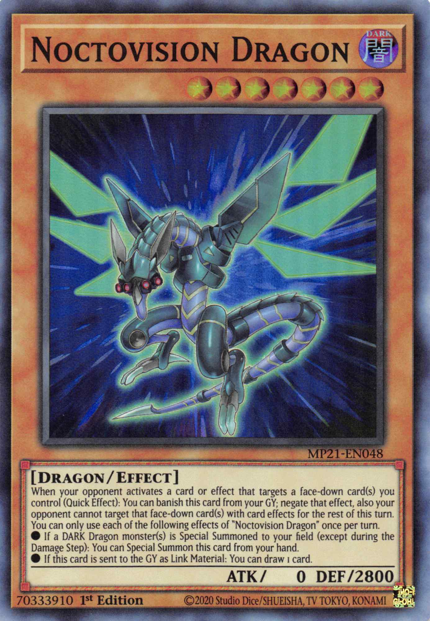 Noctovision Dragon [MP21-EN048] Super Rare | Pegasus Games WI