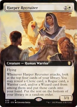 Harper Recruiter (Extended Art) [Commander Legends: Battle for Baldur's Gate] | Pegasus Games WI