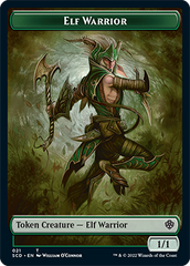 Elf Warrior // Soldier Double-Sided Token [Starter Commander Decks] | Pegasus Games WI