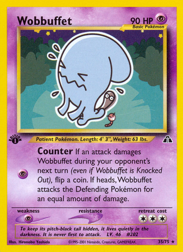 Wobbuffet (35/75) [Neo Discovery 1st Edition] | Pegasus Games WI