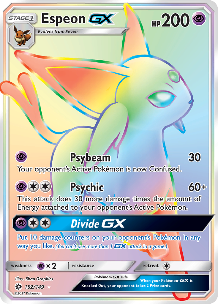 Espeon GX (152/149) [Sun & Moon: Base Set] | Pegasus Games WI